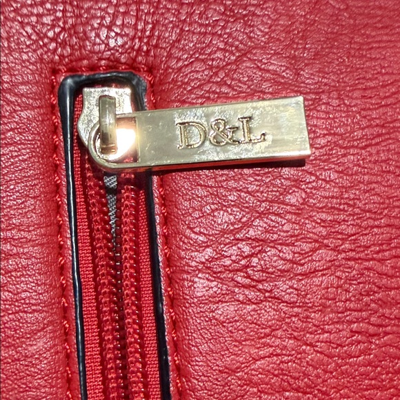 Elegant Red Studded Clutch with Gold Chain - Picture 2 of 6